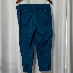 Anthropologie Ellie Embroidered Utility Pants